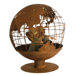 Palenisko ogrodowe ozdobne rdzawe (FF451) Esschert Design - GLOBE