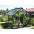 VITAVIA szklarnia ogrodowa URANUS 9900 czarna (9.9 m², 2.57 m x 3.83 m), szkło hartowane + baza