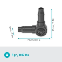 GARDENA Micro-Drip-System - łącznik L 4,6 mm (3/16