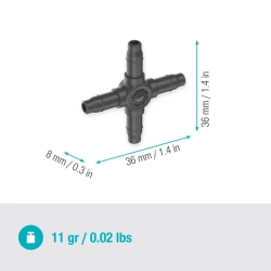 GARDENA Micro-Drip-System - czwórnik 4,6 mm (3/16